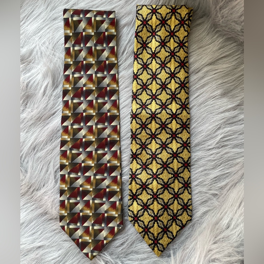 Two J. Hane Barnes 100% silk ties.